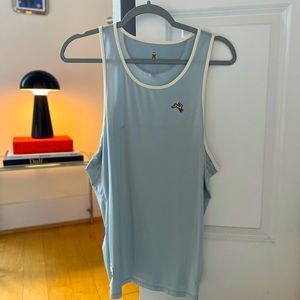 Tracksmith ‘Twilight’ Running Tank — Medium, Stonewash Blue